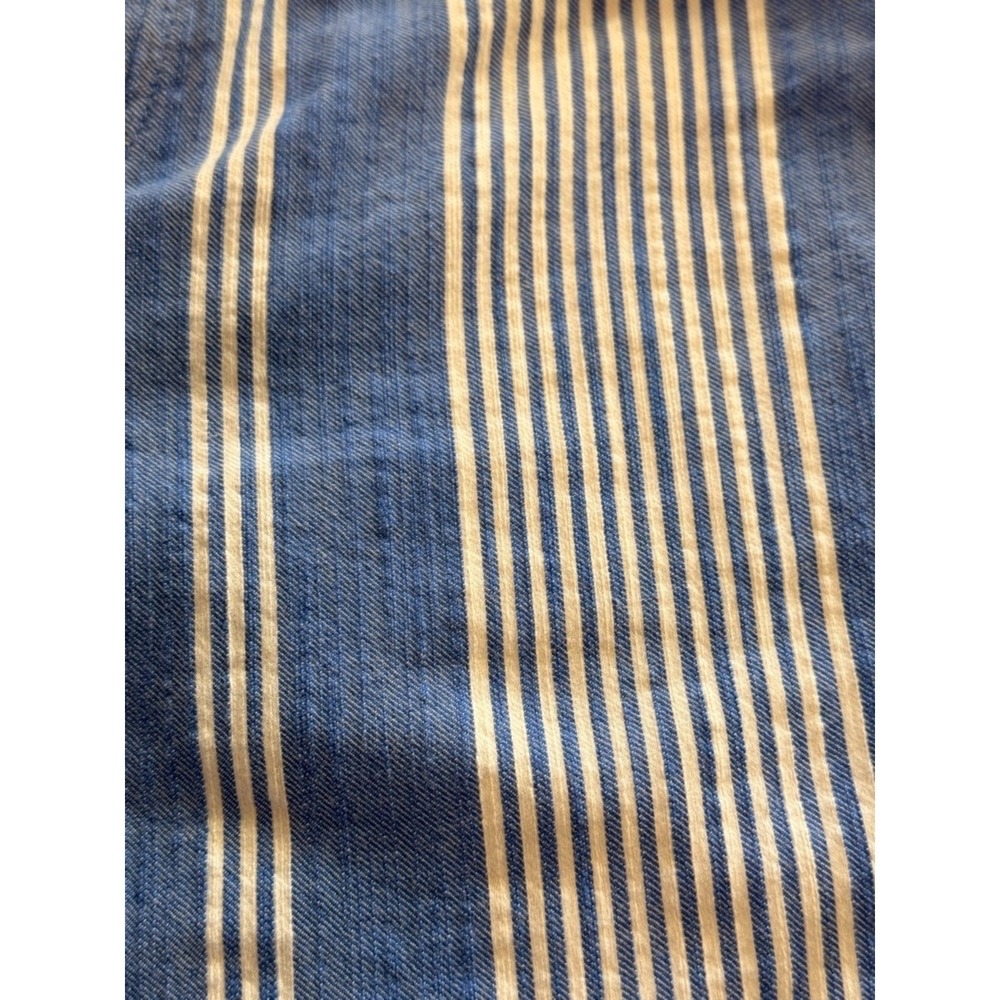 Tommy Hilfiger Relaxed Tapered Chino Striped Pants Blue 4 Coastal Summer Preppy - Picture 5 of 16